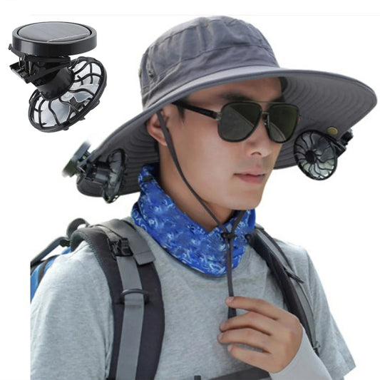 Clip on Cap Cooling Fan (Solar Powered)